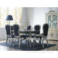2013 European luxury antique furniture dining room solid wood fabric dining chair